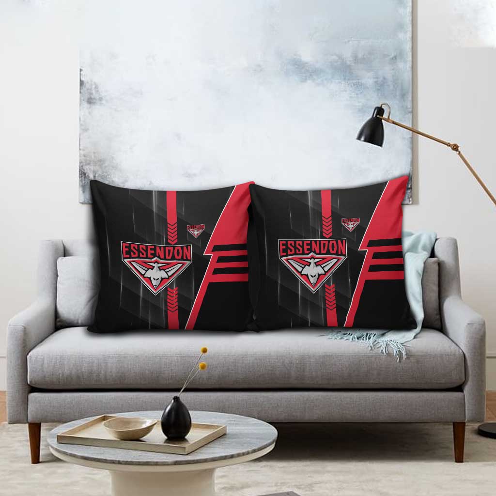 Essendon Bombers Pillow Cover Modern Geometric Sports Graphic Style