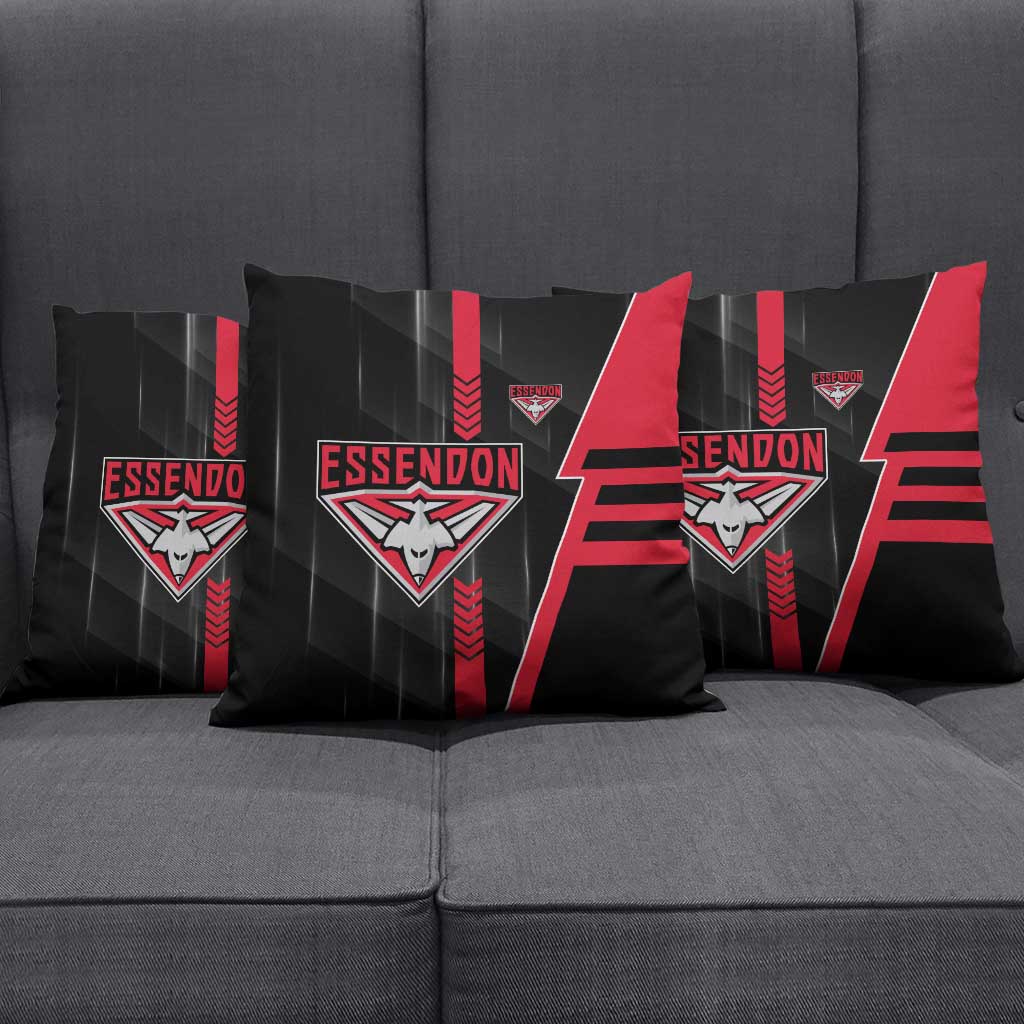 Essendon Bombers Pillow Cover Modern Geometric Sports Graphic Style