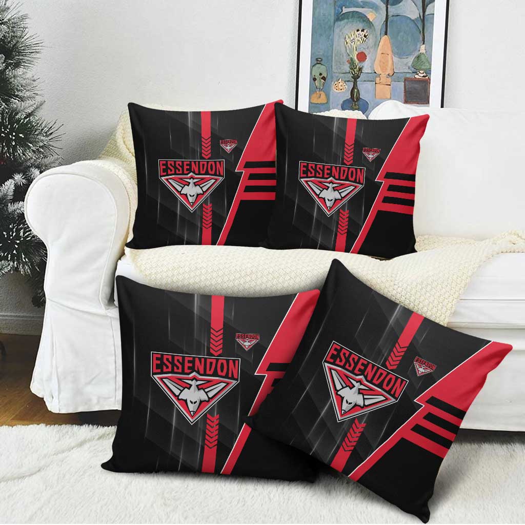 Essendon Bombers Pillow Cover Modern Geometric Sports Graphic Style