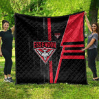 Essendon Bombers Quilt Modern Geometric Sports Graphic Style