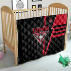 Essendon Bombers Quilt Modern Geometric Sports Graphic Style