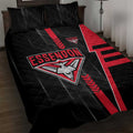 Essendon Bombers Quilt Bed Set Modern Geometric Sports Graphic Style