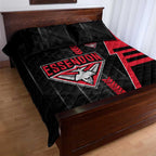 Essendon Bombers Quilt Bed Set Modern Geometric Sports Graphic Style