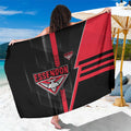 Essendon Bombers Sarong Modern Geometric Sports Graphic Style