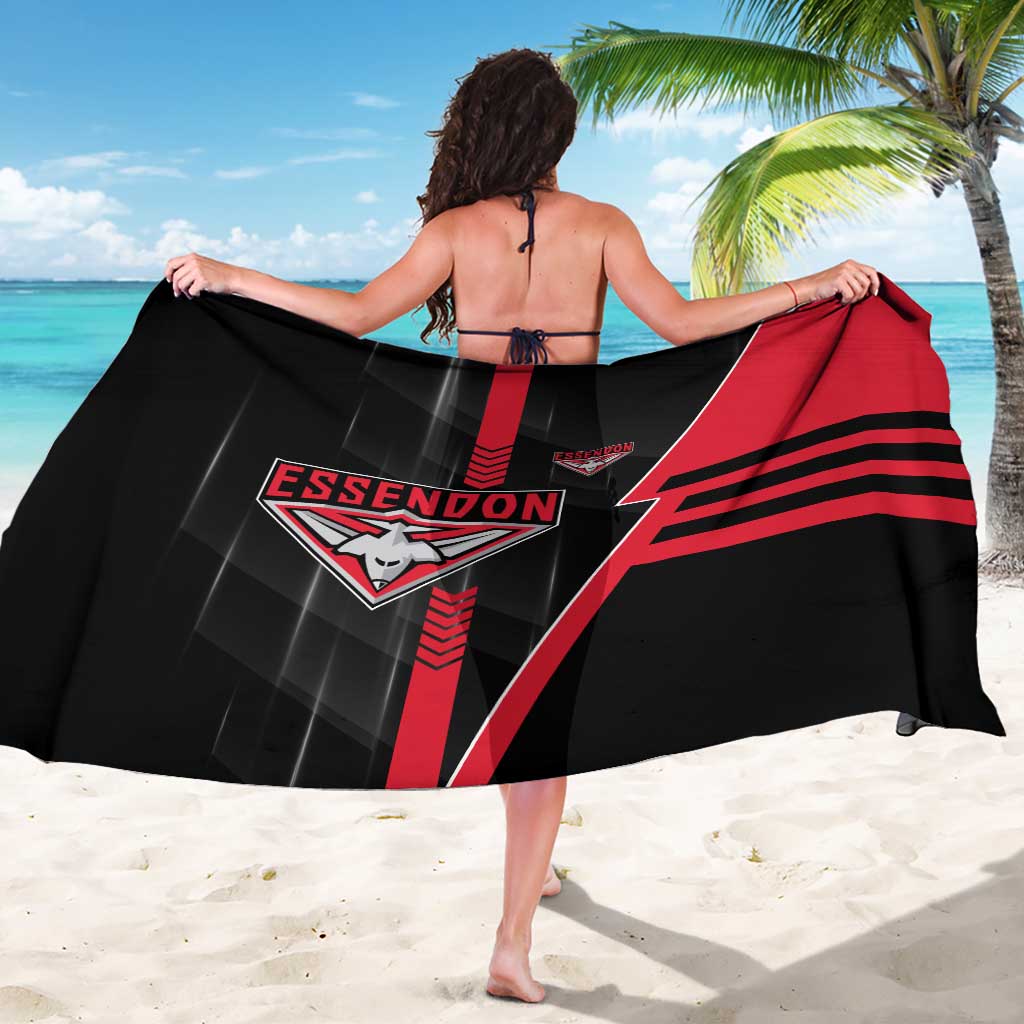 Essendon Bombers Sarong Modern Geometric Sports Graphic Style