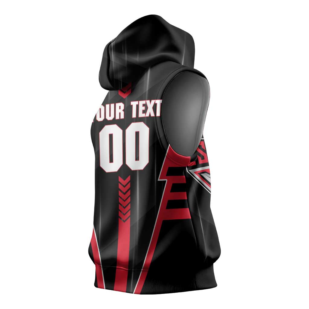 Personalized Essendon Bombers Sleeveless Hoodie Modern Geometric Sports Graphic Style