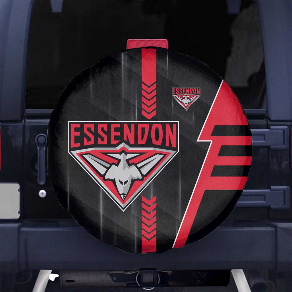 Essendon Bombers Spare Tire Cover Modern Geometric Sports Graphic Style