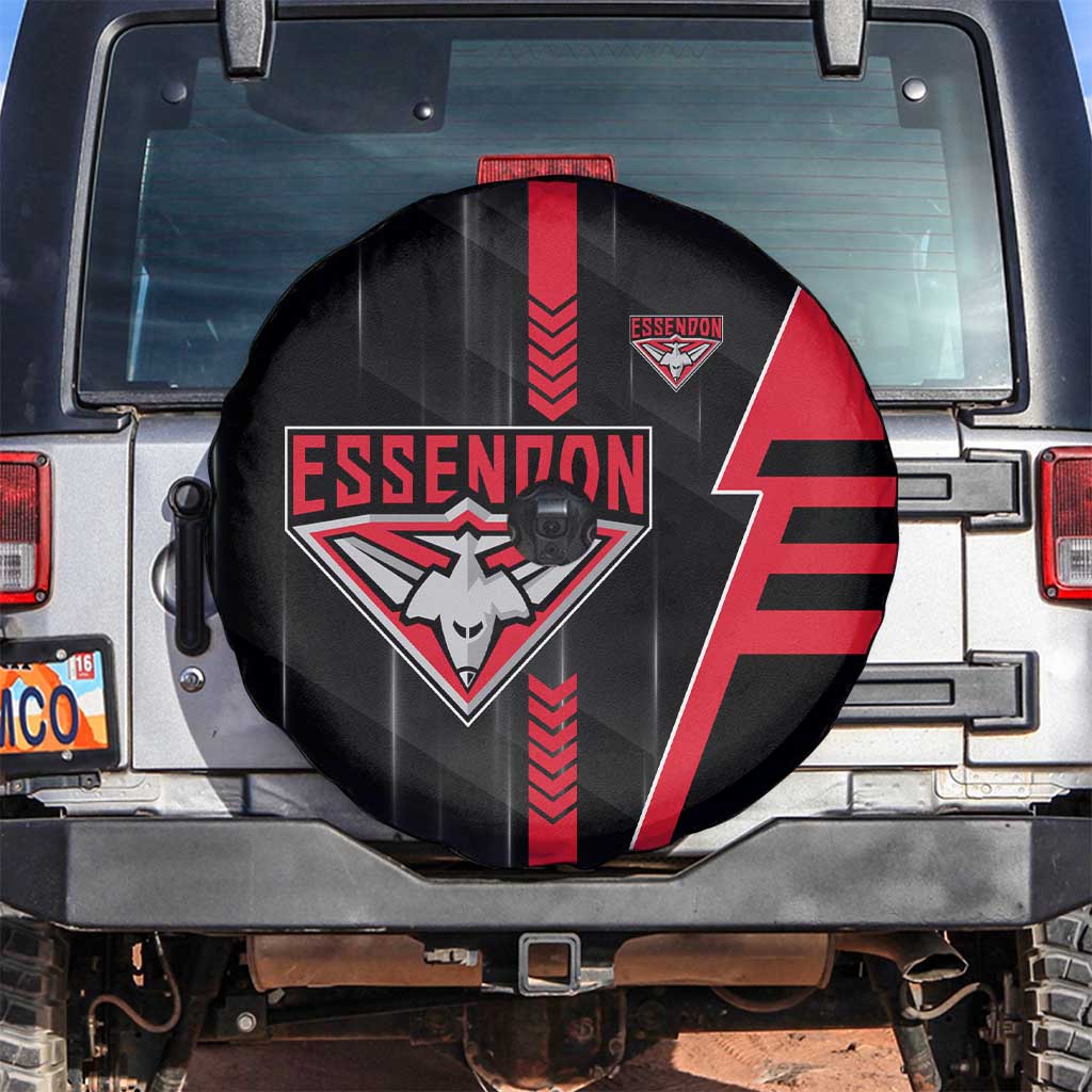 Essendon Bombers Spare Tire Cover Modern Geometric Sports Graphic Style