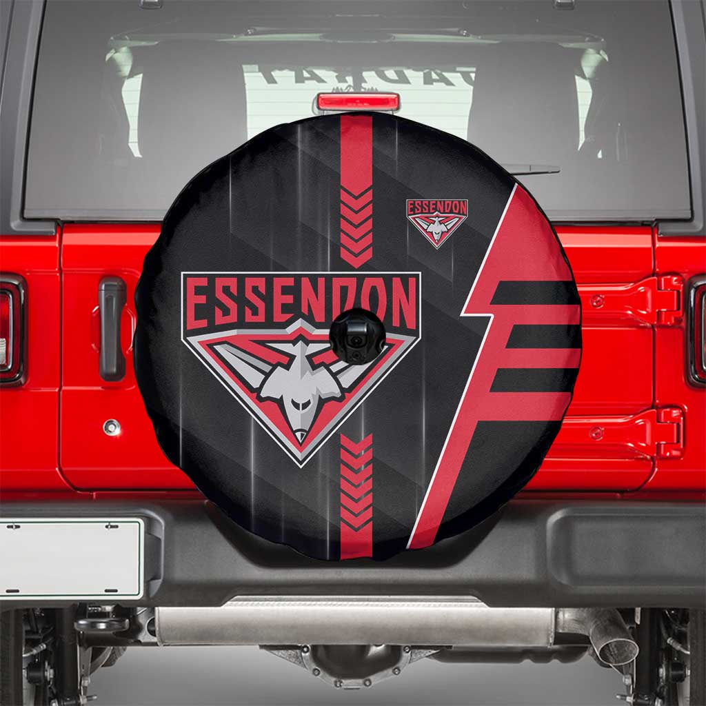 Essendon Bombers Spare Tire Cover Modern Geometric Sports Graphic Style