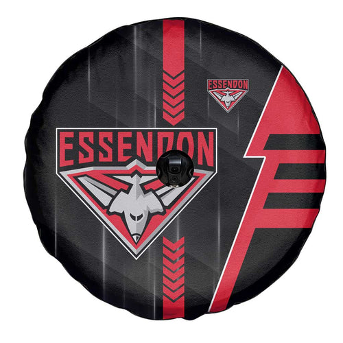 Essendon Bombers Spare Tire Cover Modern Geometric Sports Graphic Style