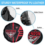 Essendon Bombers Spare Tire Cover Modern Geometric Sports Graphic Style