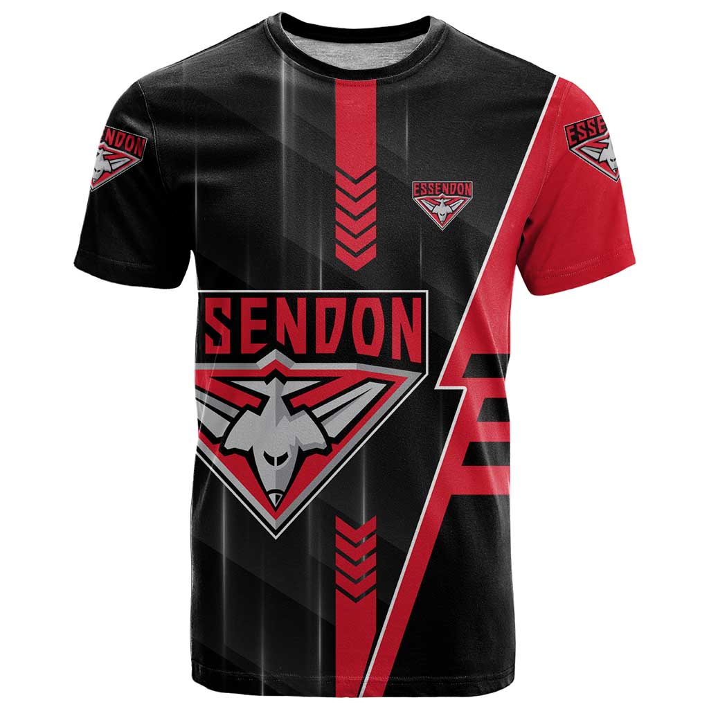 Personalized Essendon Bombers T Shirt Modern Geometric Sports Graphic Style
