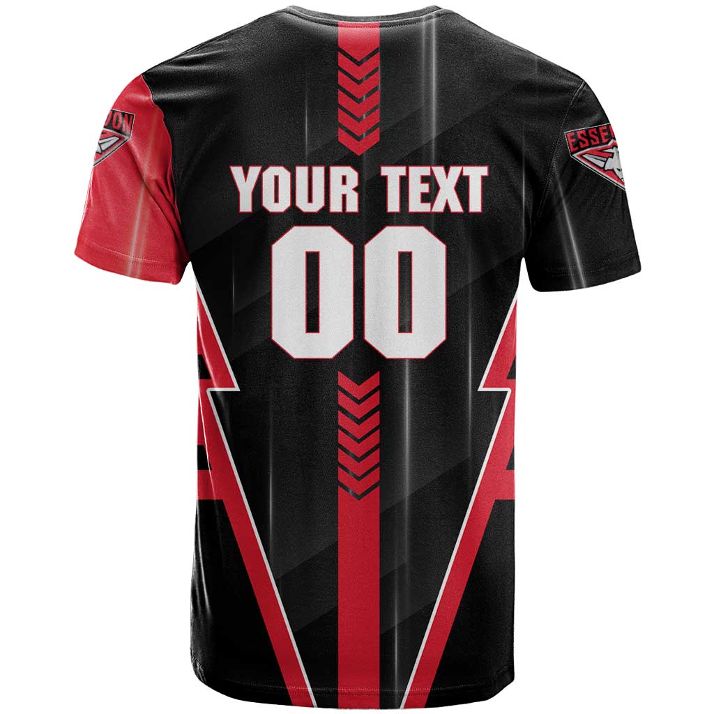 Personalized Essendon Bombers T Shirt Modern Geometric Sports Graphic Style