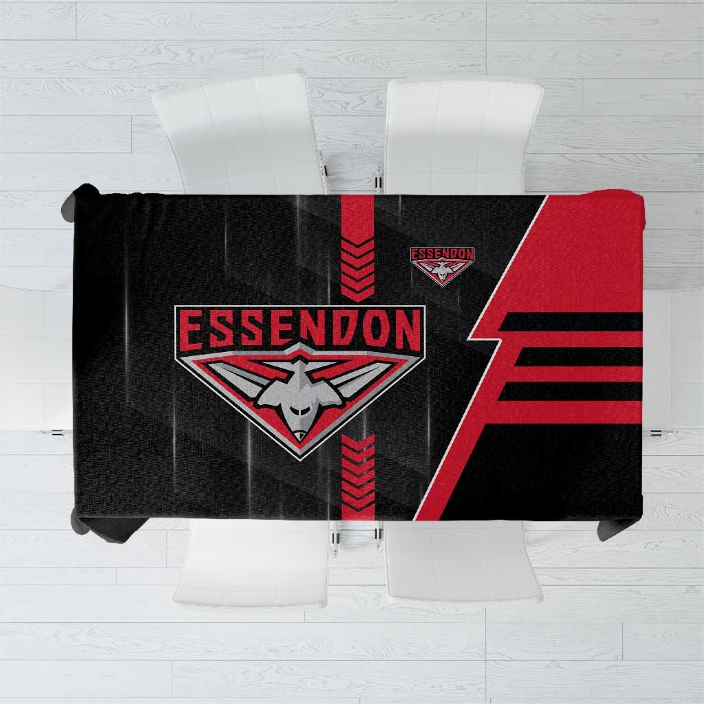 Essendon Bombers Tablecloth Modern Geometric Sports Graphic Style