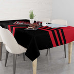 Essendon Bombers Tablecloth Modern Geometric Sports Graphic Style