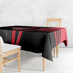 Essendon Bombers Tablecloth Modern Geometric Sports Graphic Style