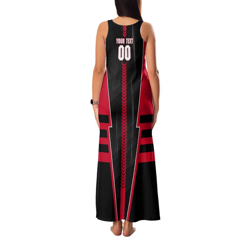 Personalized Essendon Bombers Tank Maxi Dress Modern Geometric Sports Graphic Style