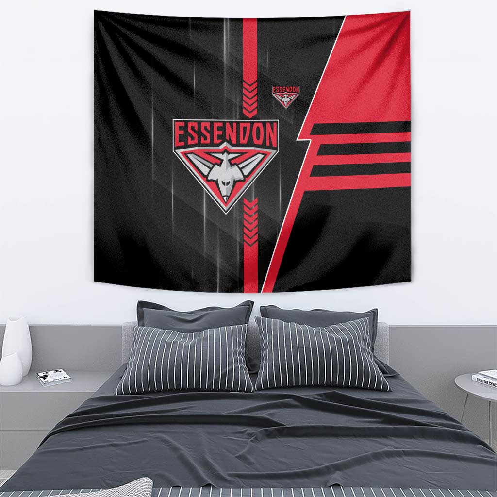 Essendon Bombers Tapestry Modern Geometric Sports Graphic Style
