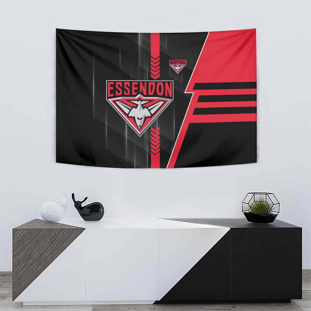 Essendon Bombers Tapestry Modern Geometric Sports Graphic Style