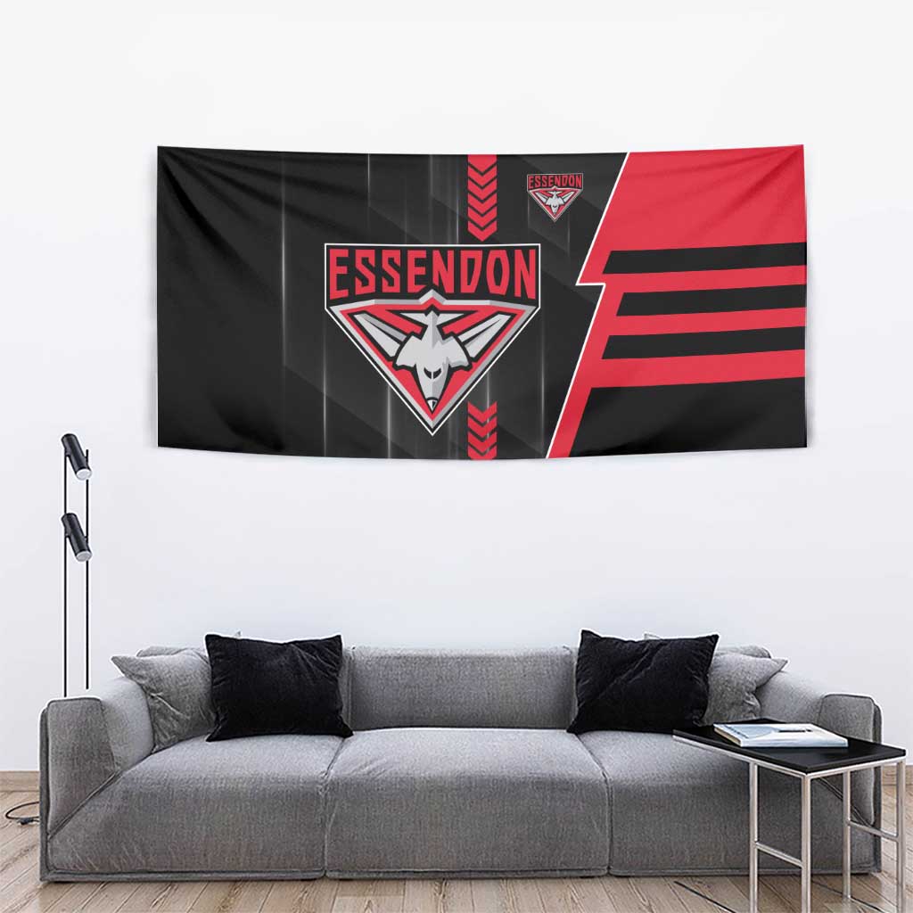 Essendon Bombers Tapestry Modern Geometric Sports Graphic Style