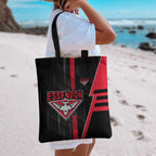 Essendon Bombers Tote Bag Modern Geometric Sports Graphic Style