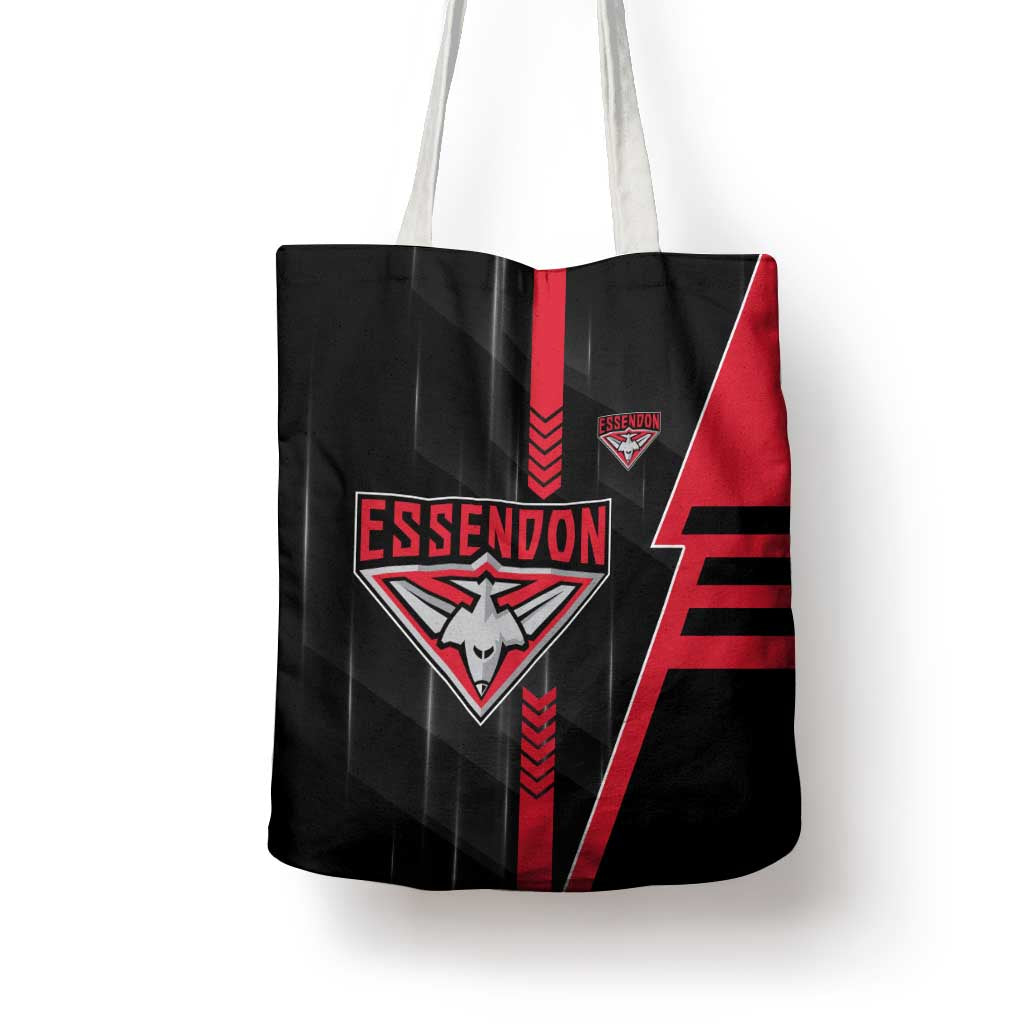 Essendon Bombers Tote Bag Modern Geometric Sports Graphic Style