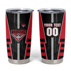 Personalized Essendon Bombers Tumbler Cup Modern Geometric Sports Graphic Style