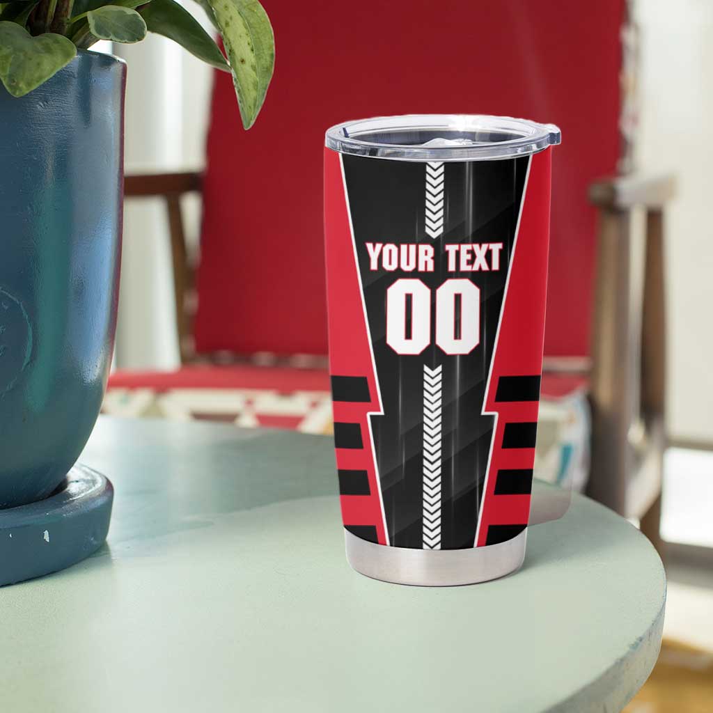 Personalized Essendon Bombers Tumbler Cup Modern Geometric Sports Graphic Style