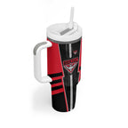 Personalized Essendon Bombers Tumbler With Handle Modern Geometric Sports Graphic Style