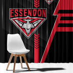 Essendon Bombers Window Curtain Modern Geometric Sports Graphic Style