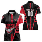 Personalized Essendon Bombers Women Polo Shirt Modern Geometric Sports Graphic Style