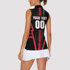 Personalized Essendon Bombers Women Sleeveless Polo Shirt Modern Geometric Sports Graphic Style