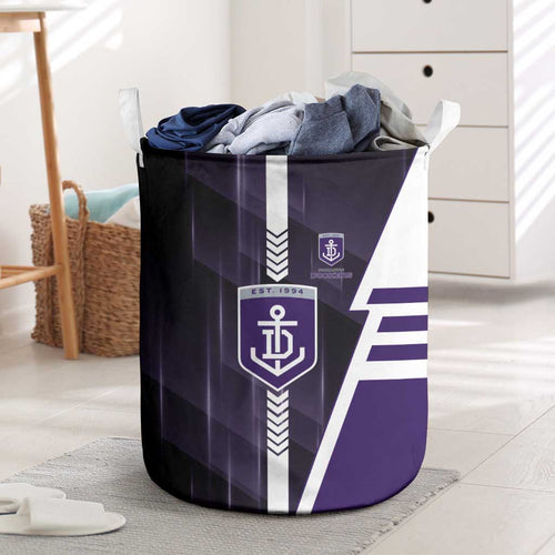 Fremantle Dockers Laundry Basket Modern Geometric Sports Graphic Style