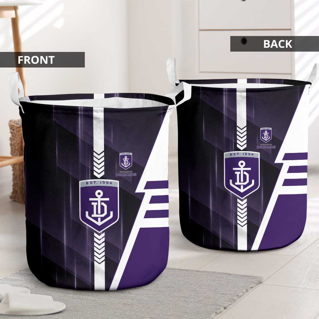 Fremantle Dockers Laundry Basket Modern Geometric Sports Graphic Style