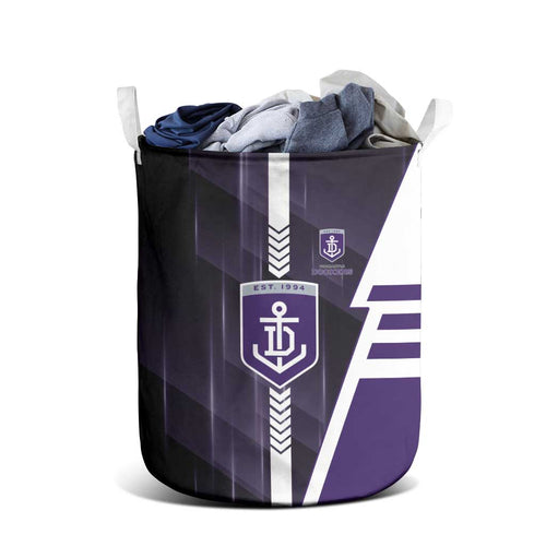 Fremantle Dockers Laundry Basket Modern Geometric Sports Graphic Style
