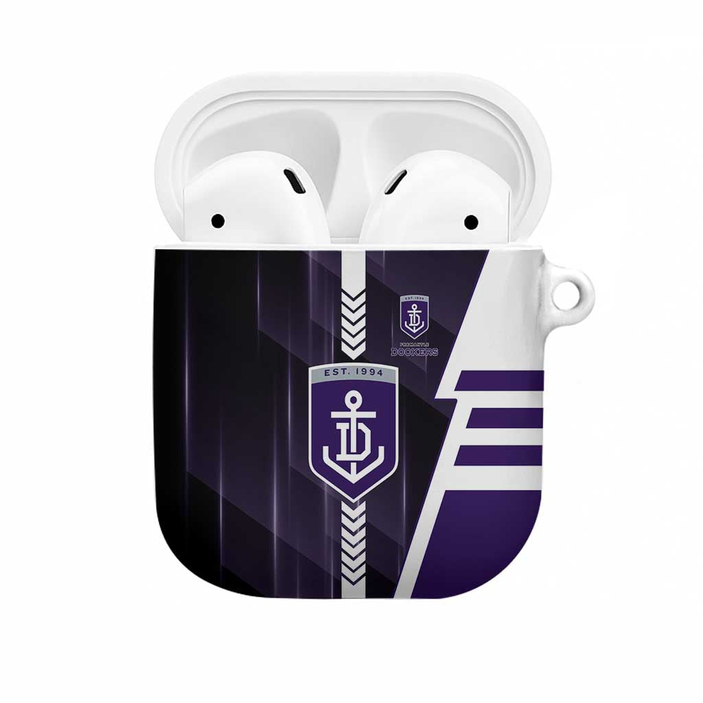Fremantle Dockers AirPods Case Modern Geometric Sports Graphic Style