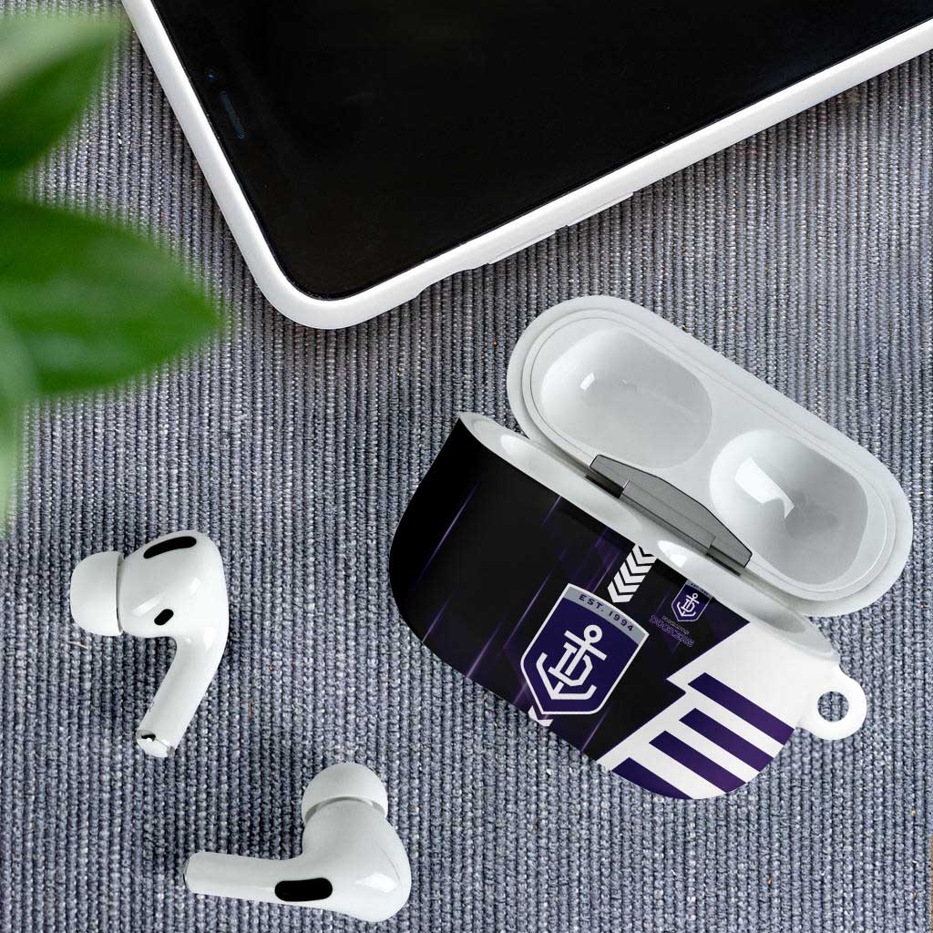 Fremantle Dockers AirPods Case Modern Geometric Sports Graphic Style