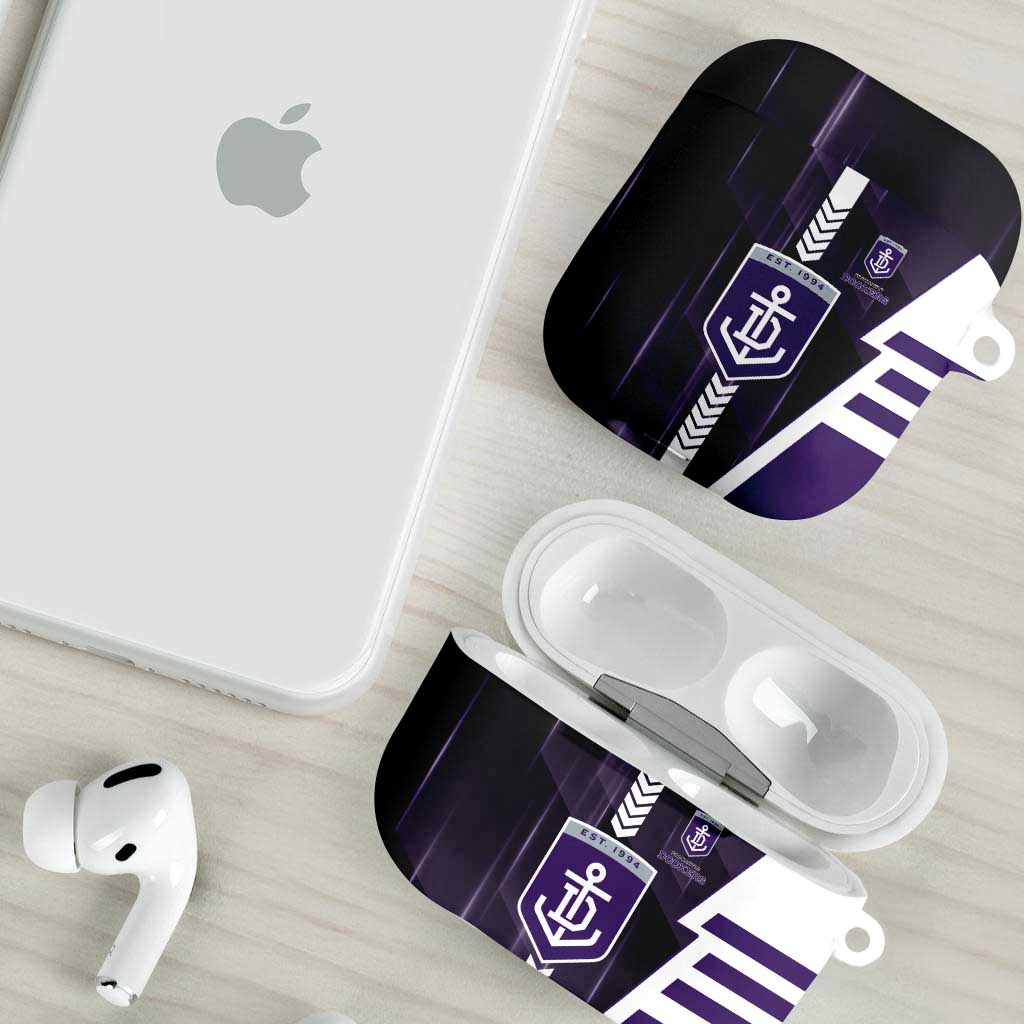 Fremantle Dockers AirPods Case Modern Geometric Sports Graphic Style