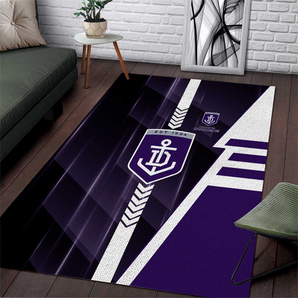Fremantle Dockers Area Rug Modern Geometric Sports Graphic Style