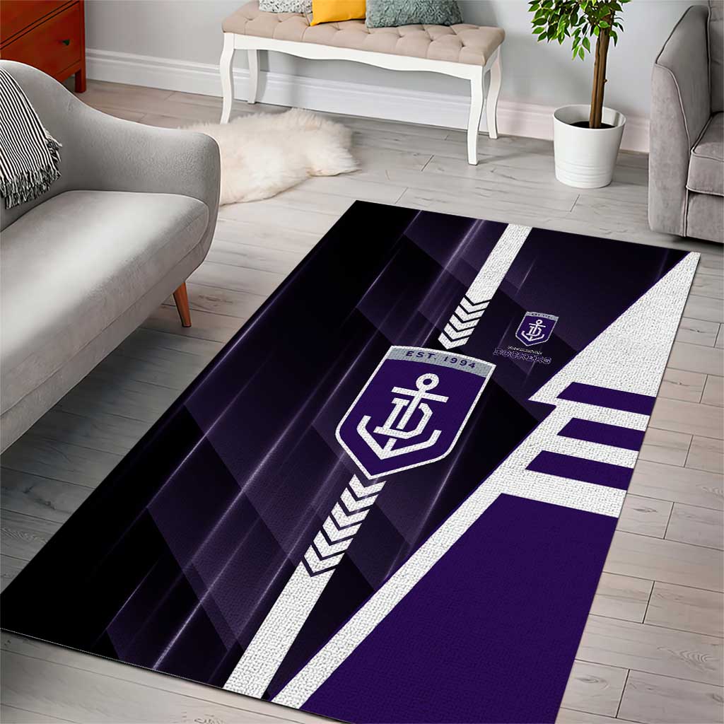 Fremantle Dockers Area Rug Modern Geometric Sports Graphic Style