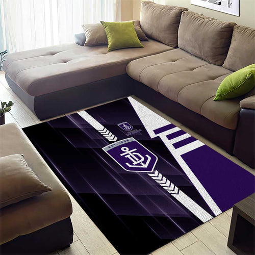 Fremantle Dockers Area Rug Modern Geometric Sports Graphic Style