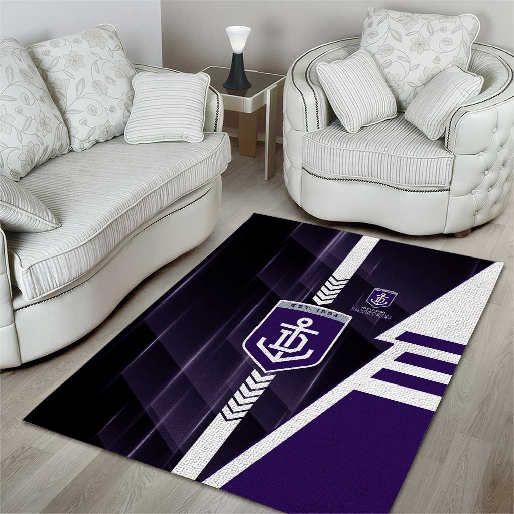 Fremantle Dockers Area Rug Modern Geometric Sports Graphic Style