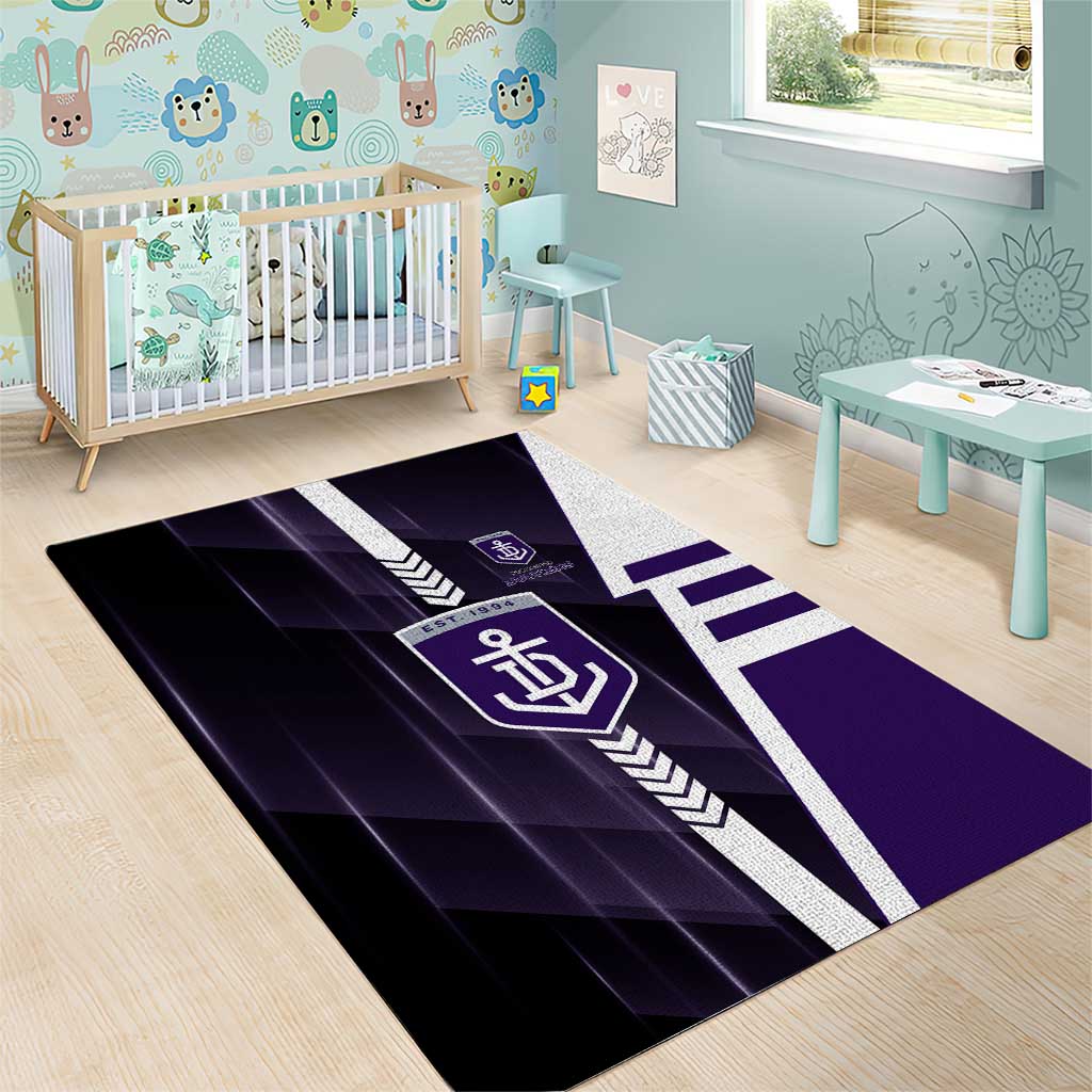 Fremantle Dockers Area Rug Modern Geometric Sports Graphic Style