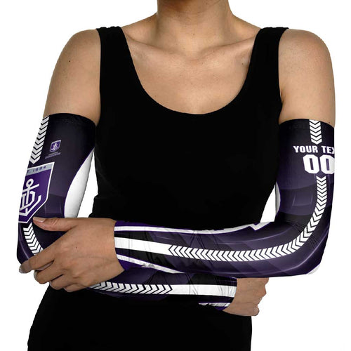 Personalized Fremantle Dockers Arm Sleeves Modern Geometric Sports Graphic Style