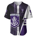 Personalized Fremantle Dockers Baseball Jersey Modern Geometric Sports Graphic Style