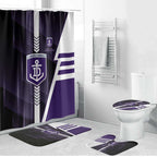 Fremantle Dockers Bathroom Set Modern Geometric Sports Graphic Style