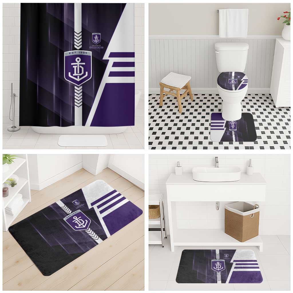 Fremantle Dockers Bathroom Set Modern Geometric Sports Graphic Style