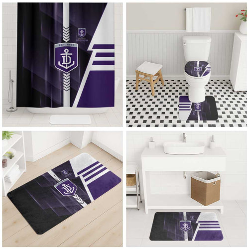 Fremantle Dockers Bathroom Set Modern Geometric Sports Graphic Style