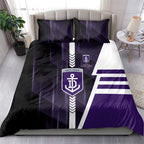 Fremantle Dockers Bedding Set Modern Geometric Sports Graphic Style