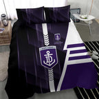 Fremantle Dockers Bedding Set Modern Geometric Sports Graphic Style
